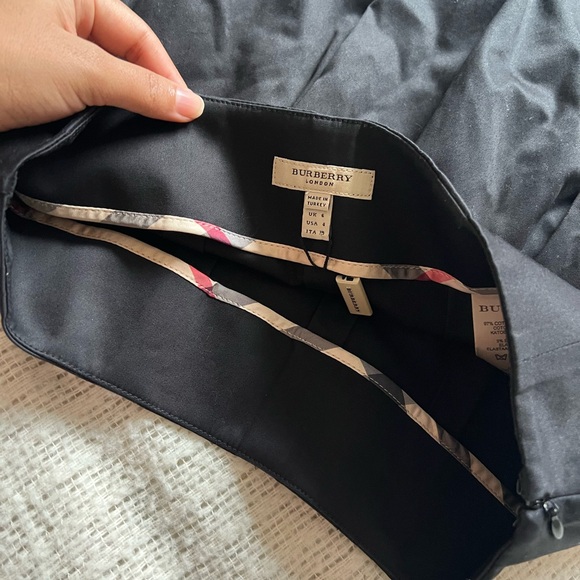 Burberry cotton blend mini skirt with pockets pleated - Picture 3 of 11